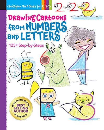 Drawing Cartoons from Numbers and Letters, Volume 5: 125+ Step-By-Steps (Drawing Shape by Shape, Band 5)
