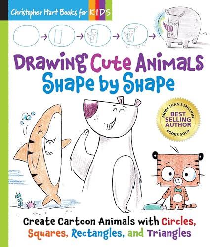 Drawing Cute Animals Shape by Shape: Learn to Draw over 100 Adorable Animals Step by Step (Christopher Hart Books for Kids) von Get Creative 6