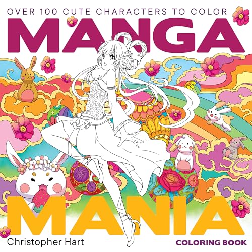 Manga Mania Coloring Book: Over 100 Cute Characters to Color - Manga and Anime Coloring Book for Adults and Kids von Get Creative 6