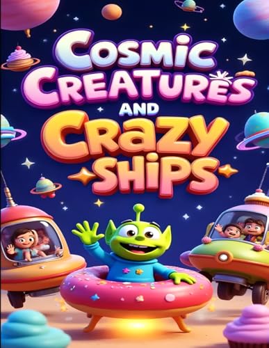 Cosmic Creatures & Crazy Ships: A Space-Themed Coloring Book von Independently published