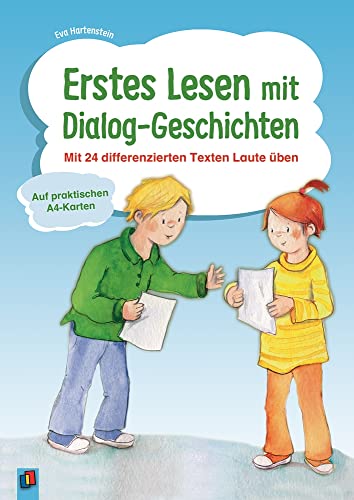 Erstes Lesen mit Dialog-Geschichten: Mit 24 differenzierten Texten Laute üben - auf praktischen A4-Karten