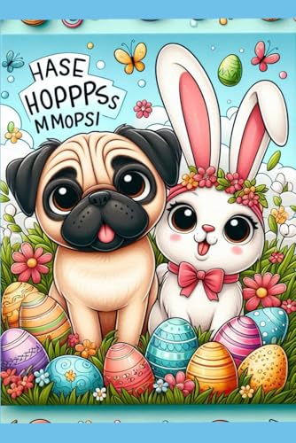 Kinder Ausmalbuch Hase Hopps und Mopsi von Independently published
