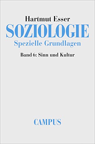 Soziologie. Spezielle Grundlagen, Band 6: Sinn und Kultur
