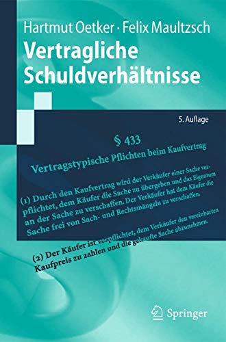 Vertragliche Schuldverhältnisse (Springer-Lehrbuch) von Springer