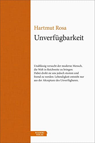 SONDERAUSGABE: Unverfügbarkeit (Neuausstattung in Halbleinen) (Unruhe bewahren)