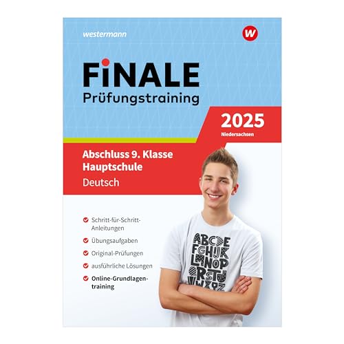 FiNALE Prüfungstraining Abschluss 9.Klasse Hauptschule Niedersachsen: Deutsch 2025 Arbeitsbuch mit Lösungsheft (FiNALE Prüfungstraining: Abschluss 9./10. Klasse Hauptschule Niedersachsen)