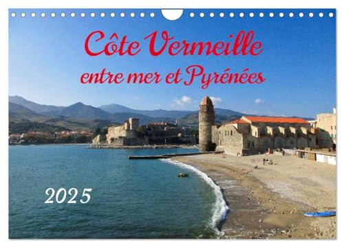 Côte Vermeille entre mer et Pyrénées (Calendrier mural 2025 DIN A4 vertical), CALVENDO calendrier mensuel: Profitez de la beauté de la Côte Vermeille ... des côtes les plus attrayantes de France.