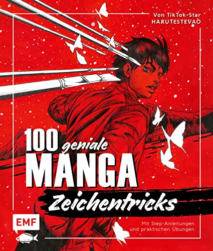 100 geniale Manga-Zeichentricks: Material, Technik, Dynamik und Charakterdesign – Von TikTok-Star Harutestevao – Mit Step-Anleitungen und praktischen Übungen von Edition Michael Fischer