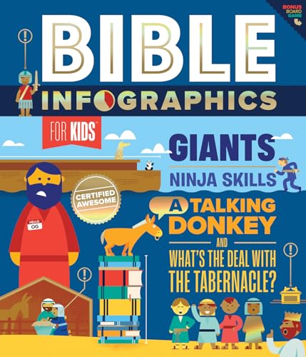 Bible Infographics for Kids: Giants, Ninja Skills, a Talking Donkey, and What's the Deal with the Tabernacle? von Harvest House Publishers