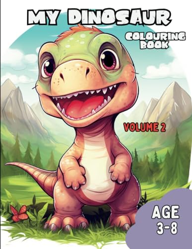 My dinosaur coloring book V2 (Relaxing, Fun, and Exciting: A Jurassic Journey Awaits!, Band 2) von Independently published