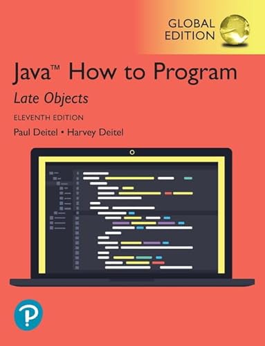 Java How to Program, Late Objects, Global Edition von Pearson
