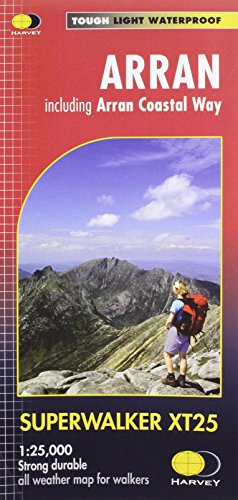 Arran Including Arran Coastal Way XT25 (Harvey Superwalker Xt25) von Harvey Map Services Ltd
