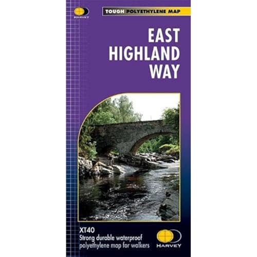 East Highland Way: Route Maps (Trail Map XT40) von Harvey Map Services Ltd