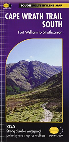 Cape Wrath Trail South XT40: Route Map: Fort William to Srathcarron (Trail Map XT40) von Harvey Map Services Ltd