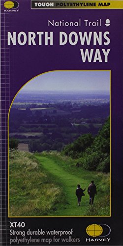 North Downs Way XT40: Route Map (Trail Map XT40) von Harvey Map Services Ltd