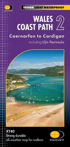 Wales Coast Path 2: Caernarfon to Cardigan Including Llyn Peninsula (Trail Map XT40)