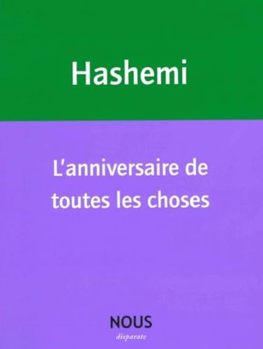 L'anniversaire de toutes les choses L'anniversaire de toutes les choses von NOUS
