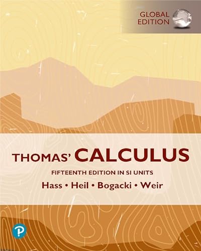 Thomas' Calculus, SI Units von Pearson Education Limited