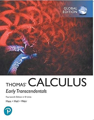 Thomas' Calculus: Early Transcendentals in SI Units von Pearson Education Limited