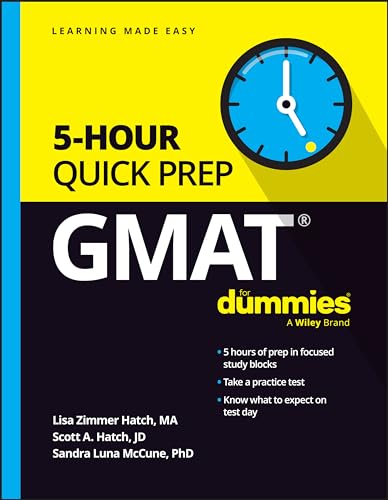 Gmat 5-hour Quick Prep for Dummies (For Dummies (Career/education)) von For Dummies