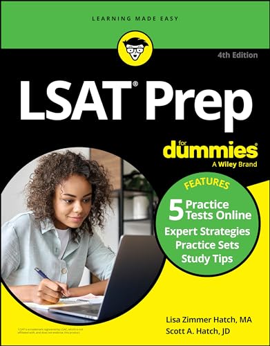 LSAT Prep: Book + 5 Practice Tests Online (For Dummies: Learning Made Easy)