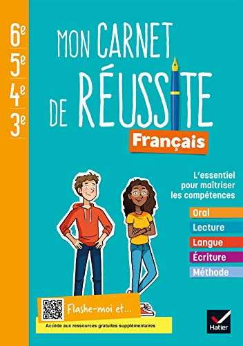 Mon carnet de réussite Français collège 6e 5e 4e 3e - Ed. 2021 - Cahier élève: Cahier de l'élève