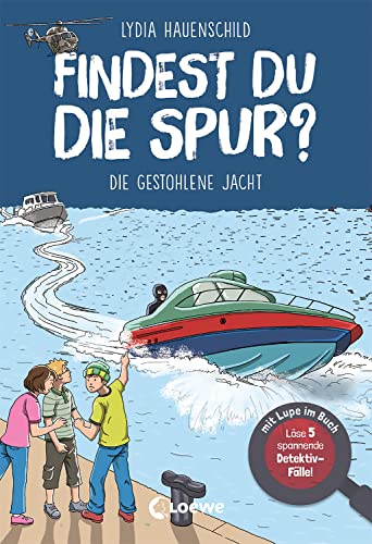 Findest du die Spur? - Die gestohlene Jacht: Löse 5 spannende Detektiv-Fälle! - mit Lupe im Buch - Finde die Lösung in spannenden Suchbildern - Für Kinder ab 8 Jahren Findest du die Spur? - Die gestohlene Jacht: Löse 5 spannende Detektiv-Fälle! - mit Lupe im Buch - Finde die Lösung in spannenden Suchbildern - Für Kinder ab 8 Jahren