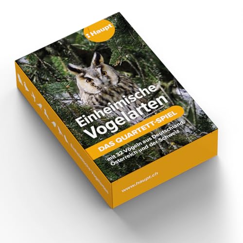Haupt Verlag Einheimische Vogelarten – das Quartett-Spiel: mit 32 Vögeln aus Deutschland, Österreich und der Schweiz von Haupt Verlag