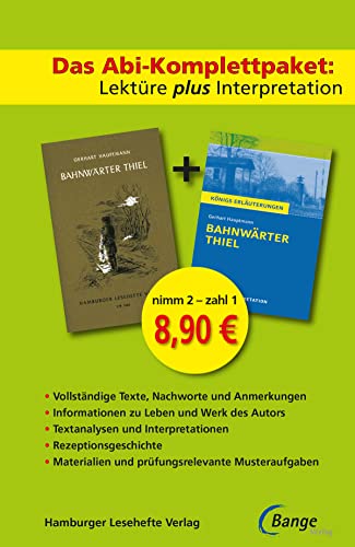 Bahnwärter Thiel - Lektüre plus Interpretation: Königs Erläuterung + kostenlosem Hamburger Leseheft von Gerhart Hauptmann.: Das Abi-Komplettpaket: ... Hamburger Leseheft (Königs Erläuterungen)