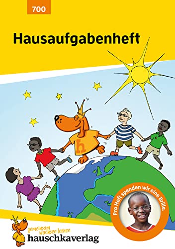 Hausaufgabenheft Grundschule, A5-Heft: Schulplaner, Schüler-Kalender, Jahresplaner für die Schule, mit Plan durch das Schuljahr