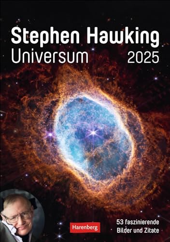 Stephen Hawking - Universum Wochenplaner 2025 - 53 faszinierende Bilder und Zitate: Spannender Wandkalender mit 53 faszinierenden Bildern und Zitaten. ... Wand. 25 x 35,5 cm (Wochenplaner Harenberg) von Harenberg