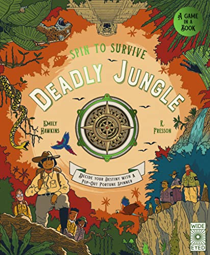 Spin to Survive: Deadly Jungle: Decide your destiny with a pop-out fortune spinner von Wide Eyed Editions