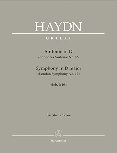 Sinfonie D-Dur Br.104 Hob.I:104 : für Orchester Partitur