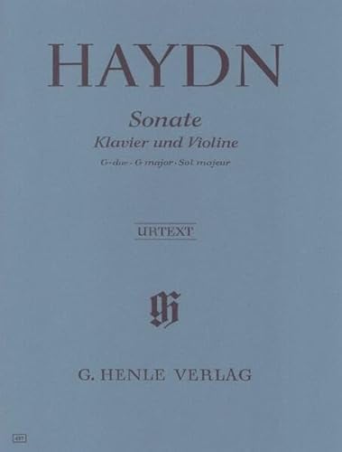 Sonate für Klavier und Violine G-dur Hob. XV:32: Besetzung: Violine und Klavier (G. Henle Urtext-Ausgabe)