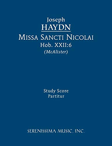 Missa Sancti Nicolai, Hob.XXII:6: Study score