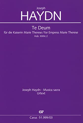 Te Deum (Klavierauszug): für Kaiserin Marie Therese Hob. XXIIIc:2