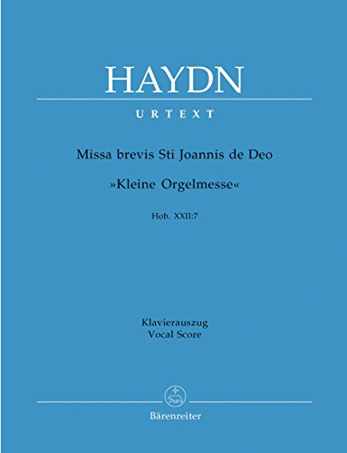 Missa brevis St. Joannis de Deo - Kleine Orgelmesse Hob.XXII:7 Partitur