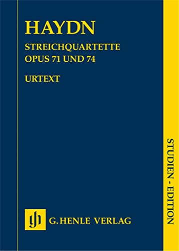 Streichquartette Heft IX op. 71 und 74: Besetzung: Streichquartette (Studien-Editionen: Studienpartituren)