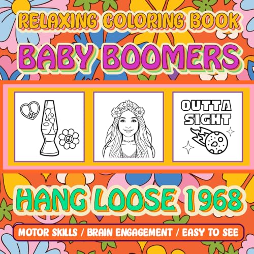 Relaxing Coloring Book for Adults and Baby Boomers: Minimalist Design, Fun Activity for Dementia, Stroke Recovery and Parkinson’s (Nostalgic Coloring Books - Simple Art, Bold and Easy) von Independently published