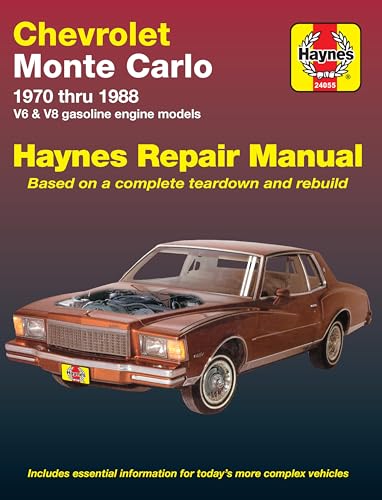 Chevrolet Monte Carlo 1970 thru 1988 (Haynes Manuals) von Cengage Learning