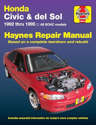 Honda Civic and Del Sol, 1992-1995 (Haynes Manuals) von Haynes