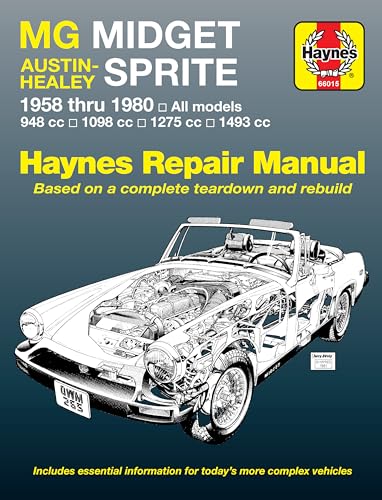 MG Midget, Austin-Healey Sprite, 1958-1980: Mg Midget Mk I, Ii, III and 1500 : 948, 1098, 1275, and 1493Cc (Haynes Manuals) von Cengage Learning