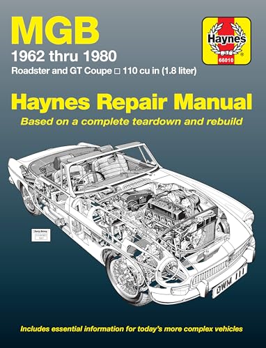 MGB Owners Workshop Manual: 1962 to 1980 Roadster and GT Coupe 1798 CC (110 cu in Engine): All Models of the Mgb Roadster and Gt Coupe With 1798 Cc (Haynes Manuals)