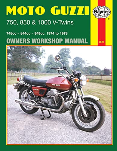 Moto-Guzzi 750, 850 and 1000 V-Twins Owners Workshop Manual, No. M339: '74-'78: 748cc - 844cc - 949cc (Haynes Manuals) von Haynes