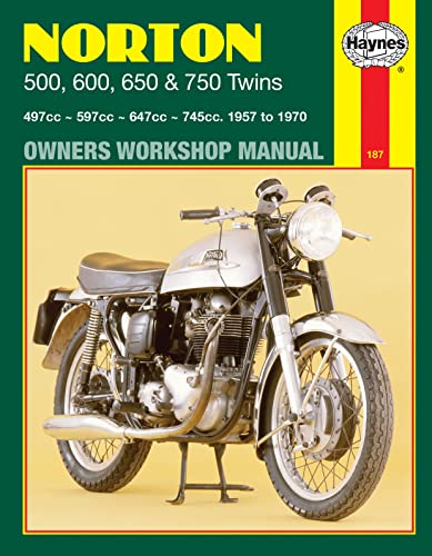 Norton 500, 600, 650 and 750 Twins Owners Workshop Manual, No. 187: '57-'70 (Haynes Manuals)