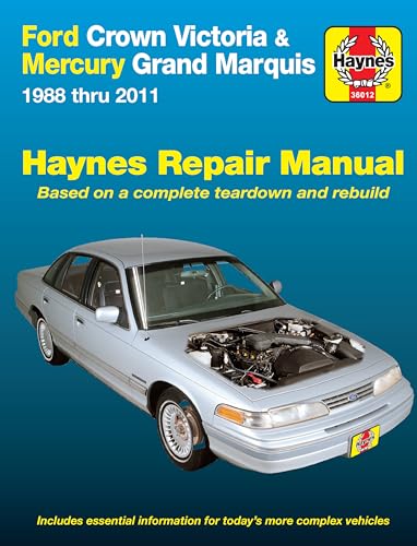 Ford Crown Victoria & Mercury Grand Marquis (1988-2011) (Covers all fuel-injected models) Haynes Repair Manual (USA): 1988-2011 (Hayne's Automotive Repair Manual)