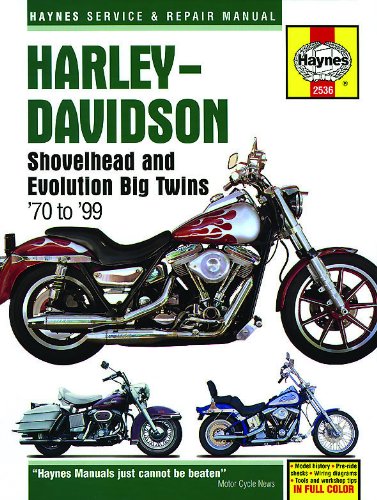 Harley-Davidson Shovelhead & Evolution Big Twins (70-99) Haynes Repair Manual: 1970 - 1999 (Haynes Service and Repair Manual)