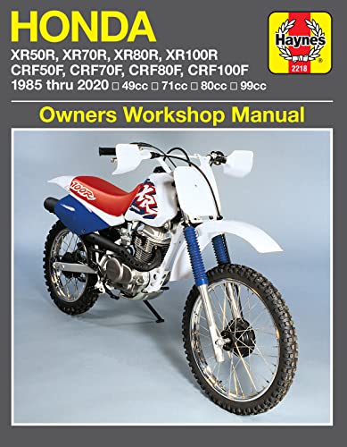 Honda XR50R, XR70R, XR80R, XR100R, CRF50F, CRF70F, CRF80F, CRF100F (85-20): 49cc, 71cc, 80cc, 99cc (Haynes Owners Workshop Manual)