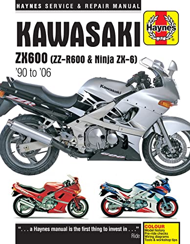 Kawasaki ZX600 (ZZ-R600 & Ninja ZX6) (90 - 06) (Haynes Service & Repair Manual)