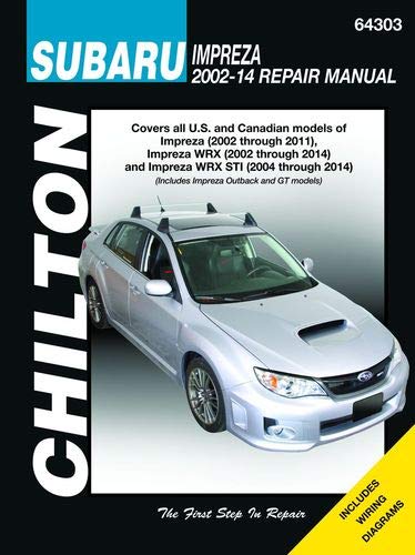 Subaru Impreza, (02-11), WRX (02-14) & WRX STI (04-14) (Includes Impreza Outback and GT models) von Haynes